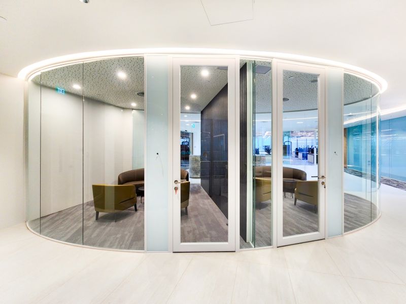 Acoustic Curved Glass Design