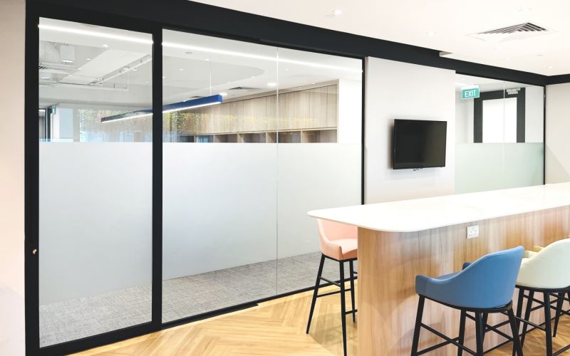 Sleek and Functional Workplace with SOLO Sliding Doors