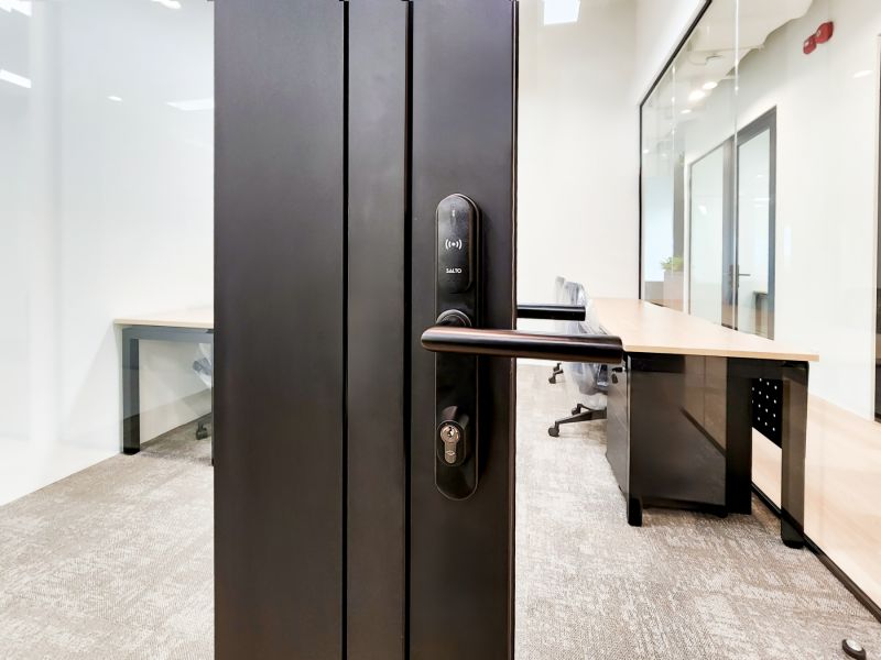 Office Glass Door with Digital Lock