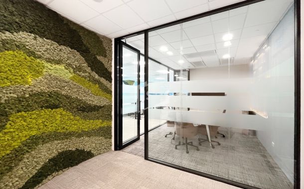 Acoustic Glass Partition for Workspaces