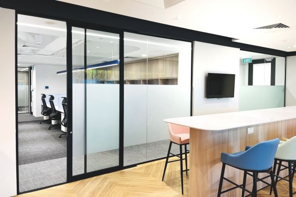 Sleek and Functional Workplace with SOLO Sliding Doors