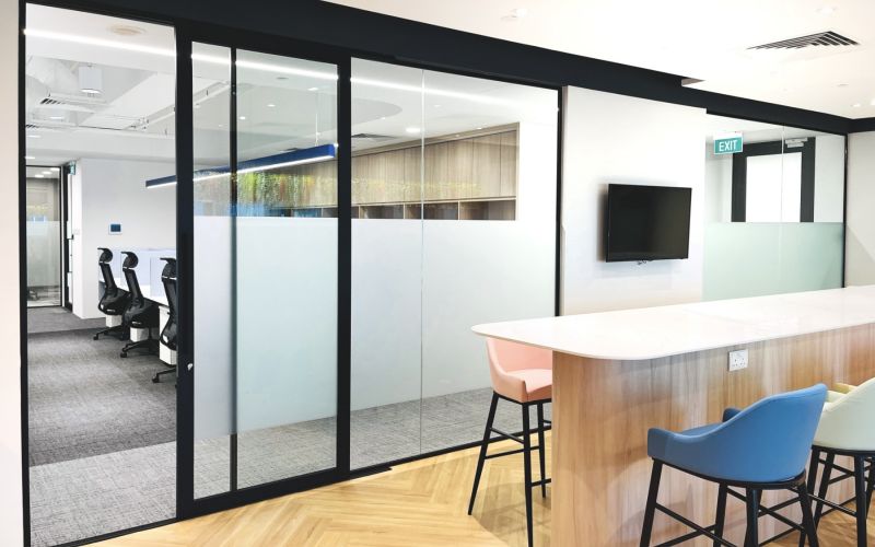 Sleek and Functional Workplace with SOLO Sliding Doors