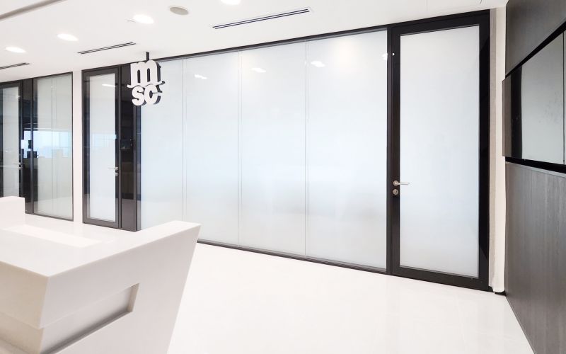 Meeting Room with Switchable Glass Design